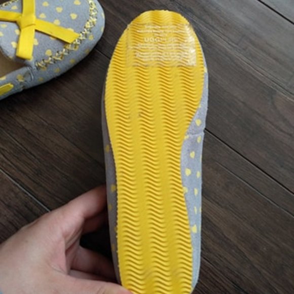 NWOT Ugg Slippers - Belle Limeade Hearts - Picture 3 of 4
